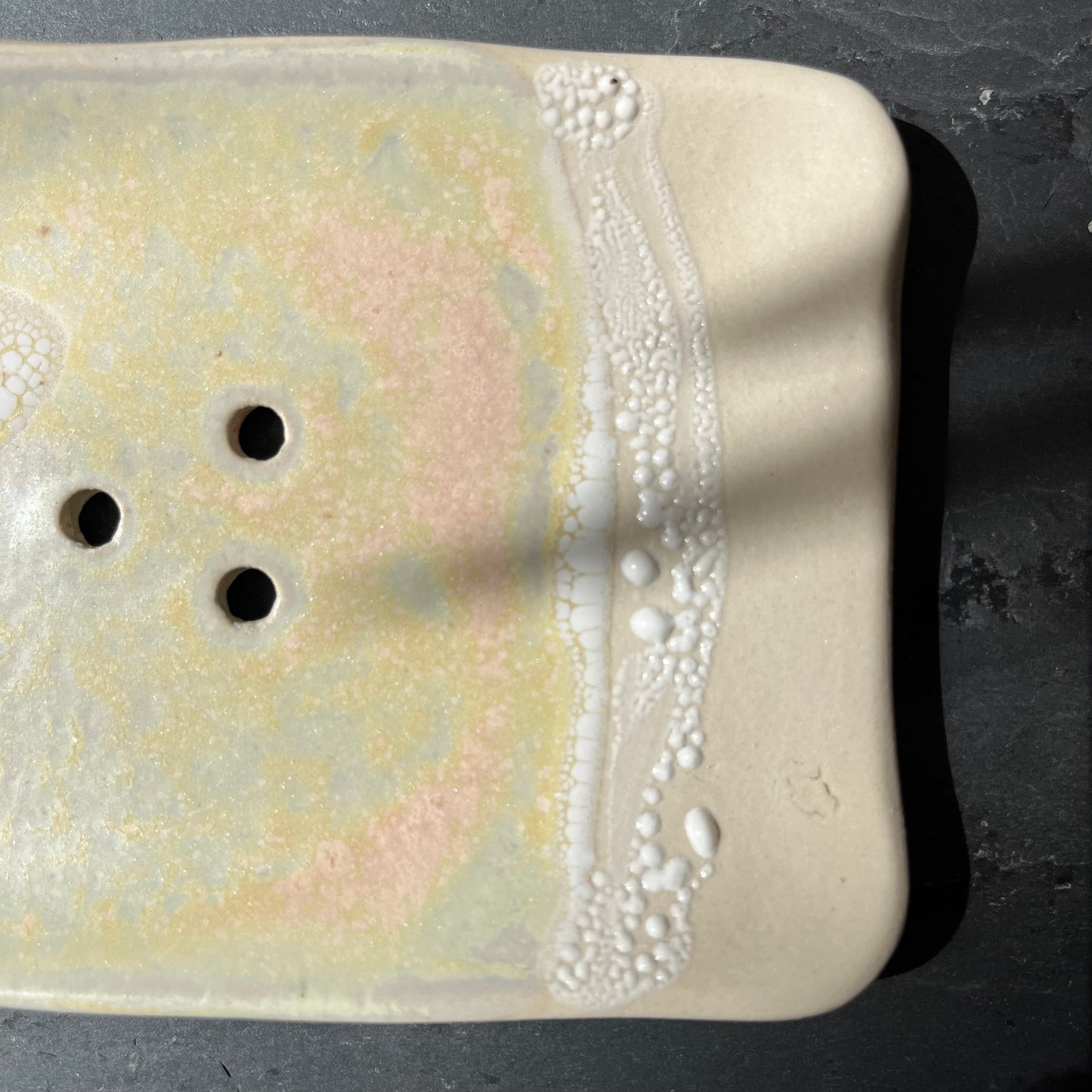 Handmade Himalayan Salt Ceramic Soap Dish