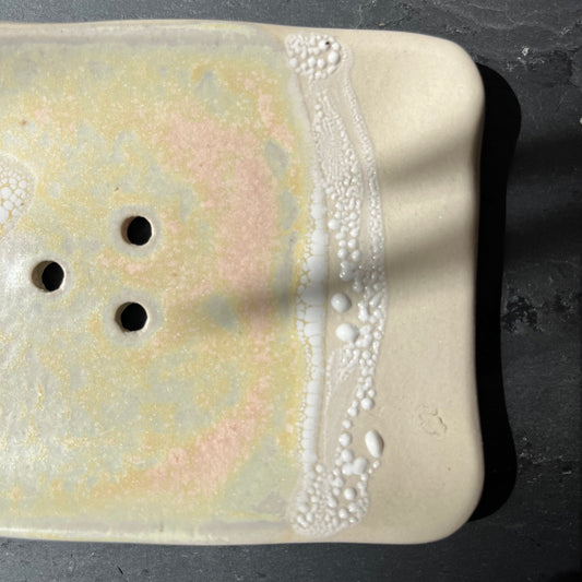 Handmade Himalayan Salt Ceramic Soap Dish