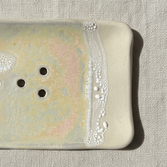Handmade Himalayan Salt Ceramic Soap Dish